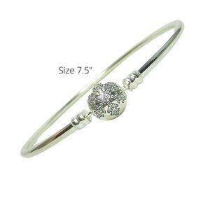 Pandora Bangle Charm Bracelet Unique As You Are Sterling Silver 7.5"  590740CZ